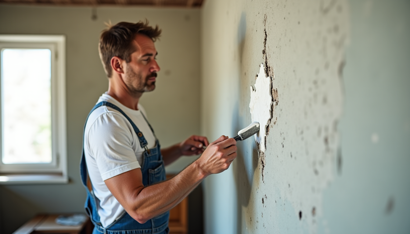 Comment réparer un mur fissuré sans faire appel à un professionnel