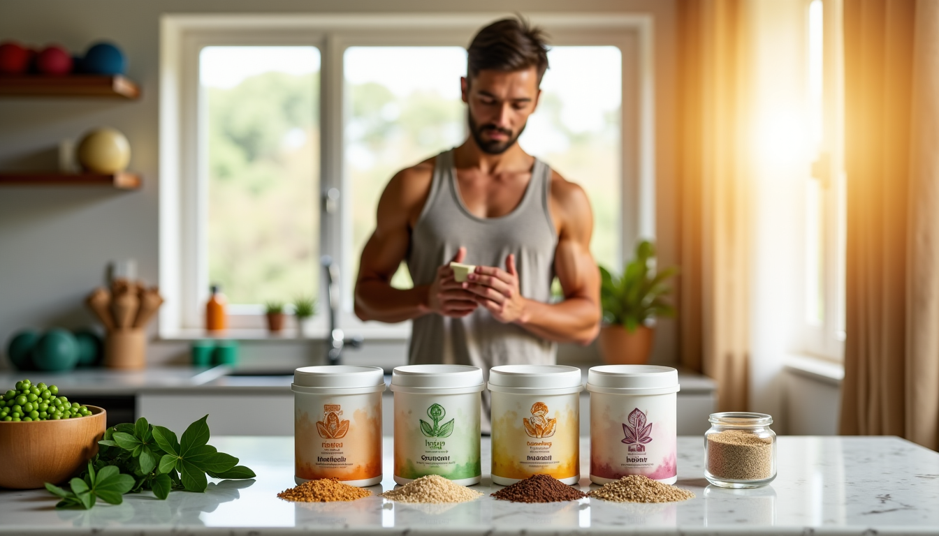 protéines végétales, musculation vegan, nutrition sportive, acides aminés