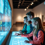 Rendre votre parcours immersif avec les écrans interactifs pour les musées et l'IA