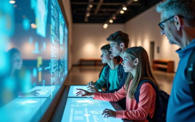 Rendre votre parcours immersif avec les écrans interactifs pour les musées et l'IA